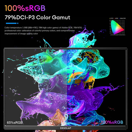 "ZEUSLAP 16\\\" 2.5K 144Hz Portable Monitor - MANDOTOS"