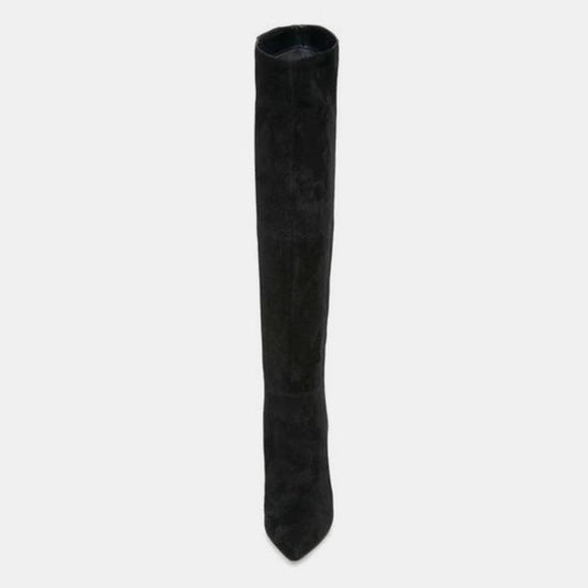 "Stiletto Heels Pleated High Over The Knee Boots - MANDOTOS"