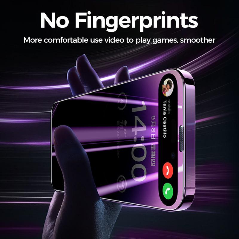 "Fingerprint Anti Peep High-definition Anti Drop Protective Tempered Film - MANDOTOS"