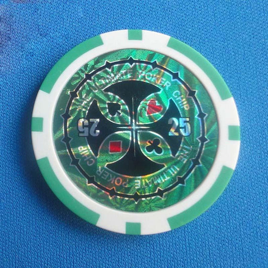 "ABS Plastic High-End Two-Color Chips Poker Baccarat Game Coins - MANDOTOS"