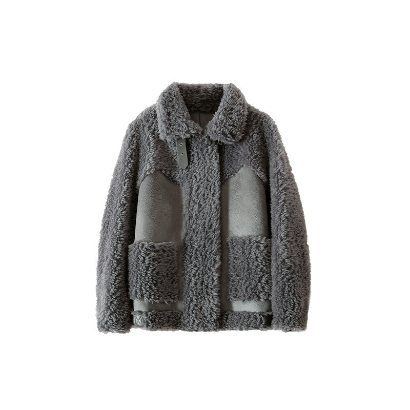 "Chic Women's Sheep Shearling Coat - MANDOTOS"