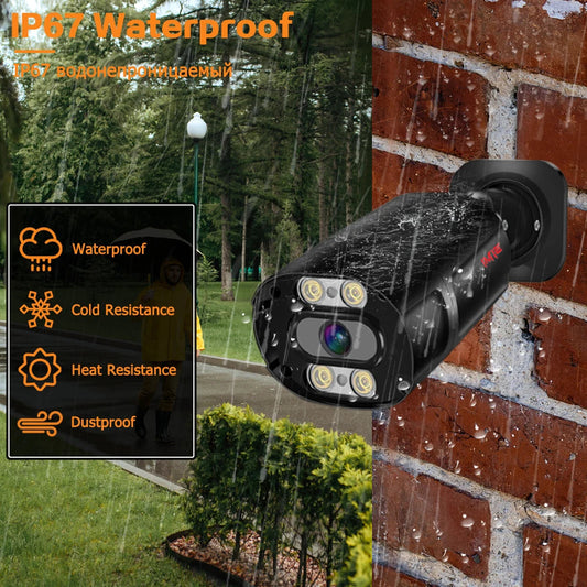 "4K Ultra HD POE Security Camera System - 8MP Night Vision NVR Kit - MANDOTOS"