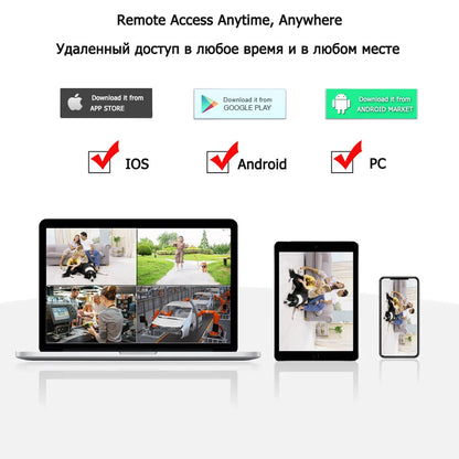 "4K Ultra HD POE Security Camera System - 8MP Night Vision NVR Kit - MANDOTOS"