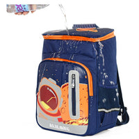 Lightweight children's backpack with spine protection for elementary school boys by Ancient Energy, featuring colorful design and adjustable straps.