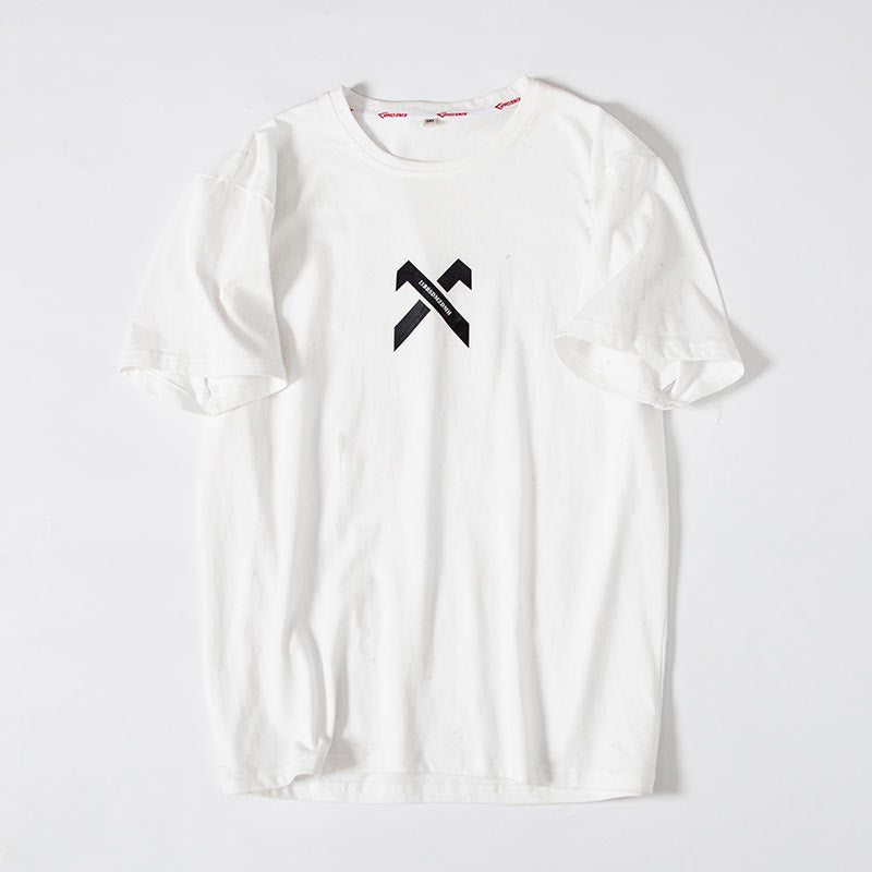 Ancient Energy hip-hop T-shirt for middle school students, pure cotton, half-sleeved casual shirt with bold graphic design.