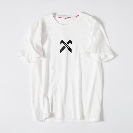 Ancient Energy hip-hop T-shirt for middle school students, pure cotton, half-sleeved casual shirt with bold graphic design.