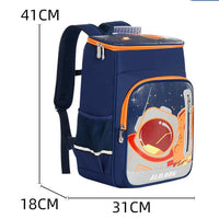 Lightweight Ancient Energy elementary school boy spine protection backpack with padded straps and colorful design for children.