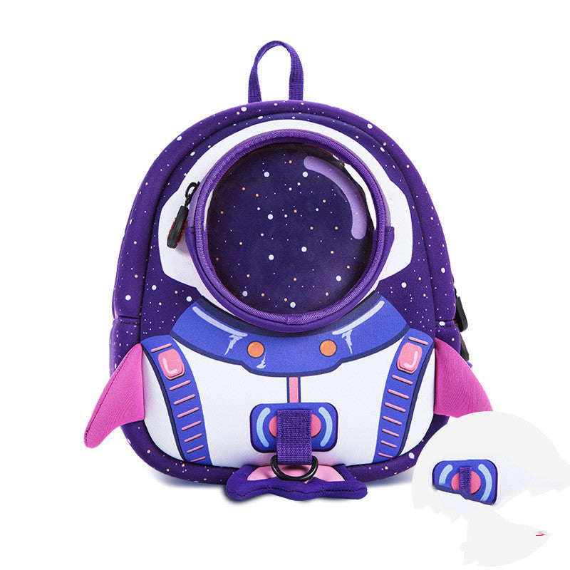 Colorful cartoon shoulder messenger backpack for kindergarten by Ancient Energy, featuring playful character designs and adjustable straps.