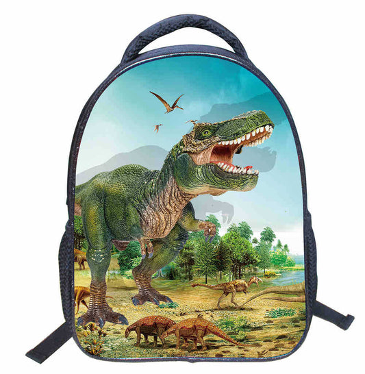 Ancient Energy primary school kindergarten backpack with lightweight shoulder straps and colorful design for young children.