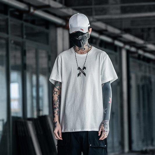Ancient Energy hip-hop T-shirt for middle school students, pure cotton, half-sleeved casual shirt with bold graphic design