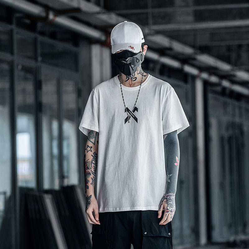 Ancient Energy hip-hop T-shirt for middle school students, pure cotton, half-sleeved casual shirt with bold graphic design