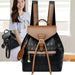 Ancient Energy women's casual leather backpack with shoulder straps, suitable for school, travel, and everyday use.
