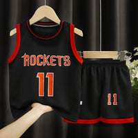 Children's basketball sportswear boys' suit by Ancient Energy, featuring a comfortable athletic set with basketball-themed design.