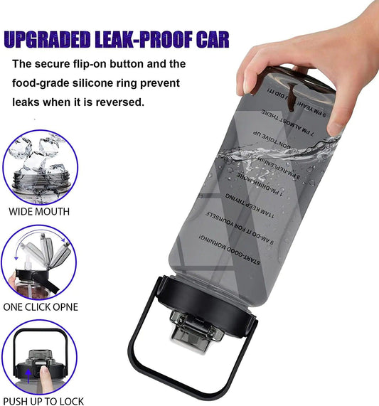 64oz Motivational Hydration Bottle - MANDOTOS