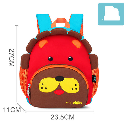 Cute cartoon shoulders baby lightweight backpack by Ancient Energy, designed for elementary school children with colorful character print.