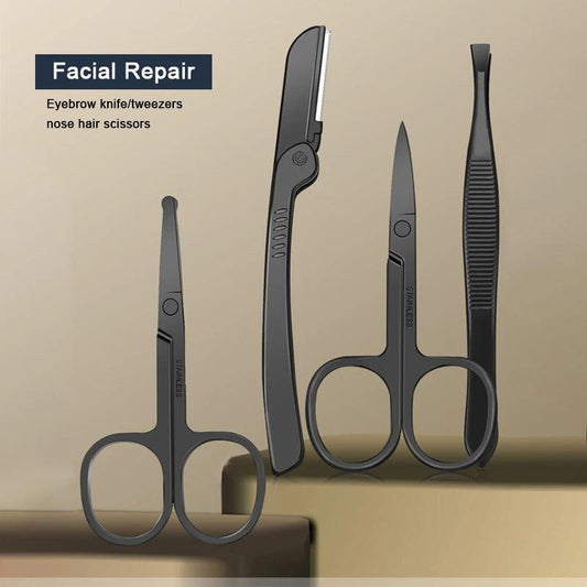 8/12/15/20/24 pcs Manicure Cutters Nail Clipper Set Household Stainless Steel Ear Spoon Pedicure Scissors Tool For Beauty - MANDOTOS