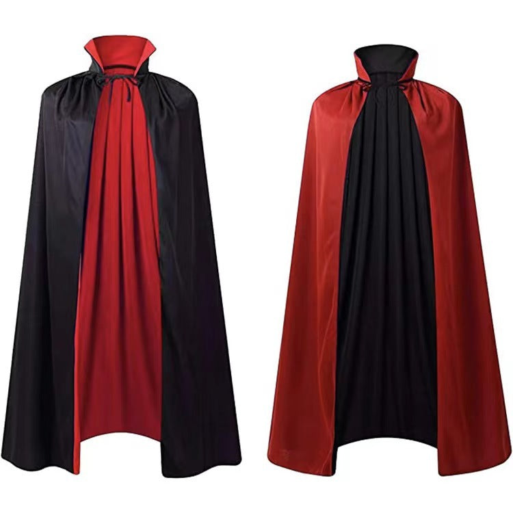 Halloween Cloak Costumes Wizard Cloak For Children Hooded Capes Mantle Black Party Decoration - MANDOTOS