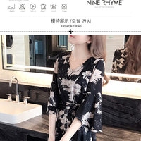 New floral dress women's summer dress summer 2019 new women's fashion student Korean style slimming fashion fashion