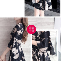 New floral dress women's summer dress summer 2019 new women's fashion student Korean style slimming fashion fashion