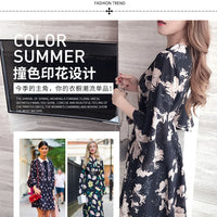 New floral dress women's summer dress summer 2019 new women's fashion student Korean style slimming fashion fashion