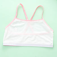 Ancient Energy girls' sports underwear vest for primary school students, comfortable cotton fabric, suitable for active children.