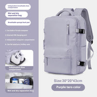 Ancient Energy large capacity travel backpack with multiple compartments, suitable for students and school use.