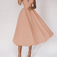Sexy V-neck Suspender Dress Summer Fashion A-Line Long Dresses For Women