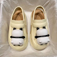 Cute Slipper With Panda Lamp Summer Sandals Femme Light Funny Woman Slippers Shoes Women - MANDOTOS