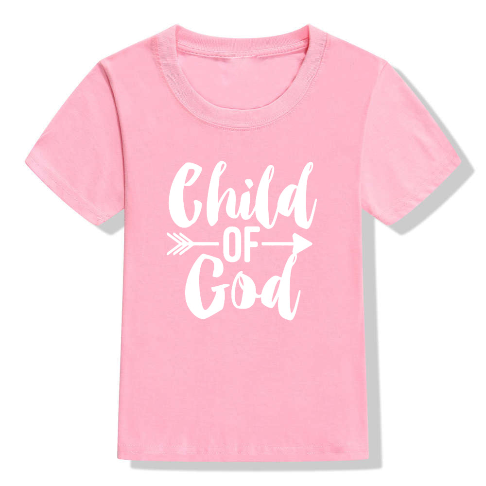 Kids Christian short sleeve shirt by Ancient Energy featuring colorful holiday faith design for children.