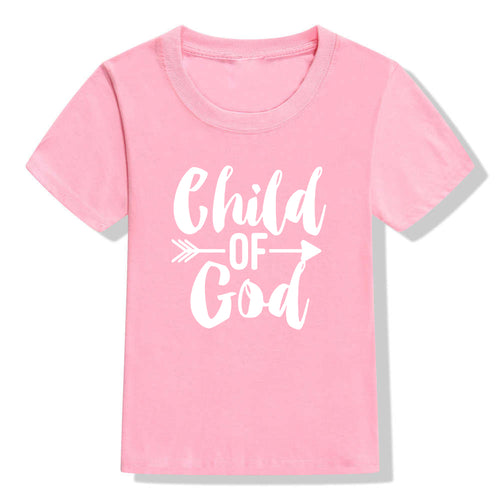 Kids Christian short sleeve shirt by Ancient Energy featuring colorful holiday faith design for children.