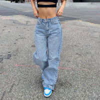 European and American slim fashion jeans for women by Ancient Energy, featuring a modern fit and classic denim look.