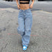 European and American slim fashion jeans for women by Ancient Energy, featuring a modern fit and classic denim look.