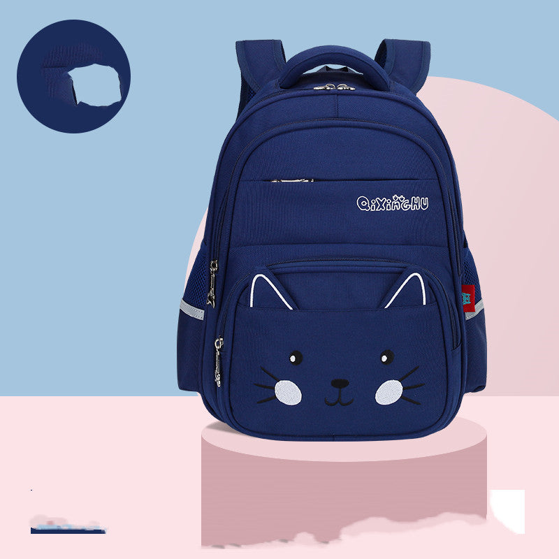 Cute cartoon shoulders baby lightweight backpack with colorful design, ideal for elementary school children, by Ancient Energy.