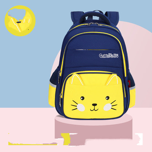 Cute cartoon shoulders baby lightweight backpack by Ancient Energy with colorful design, ideal for elementary school children.