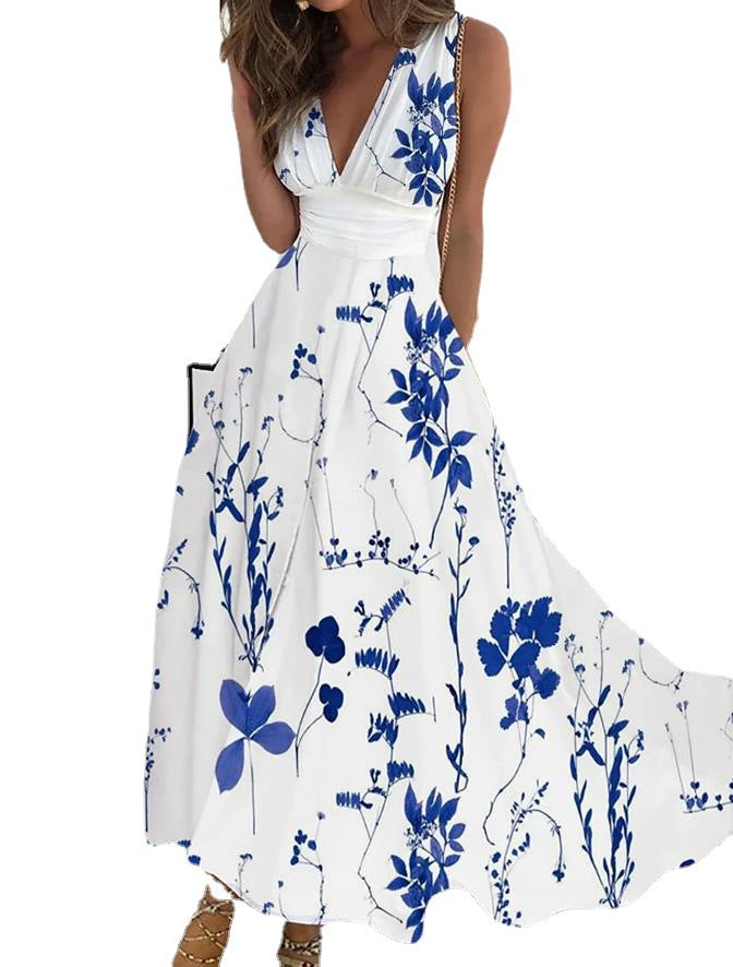 2023 Floral Elegance V-Neck Dress