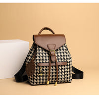 Ancient Energy women's casual leather backpack with shoulder straps, suitable for school, travel, and everyday use.