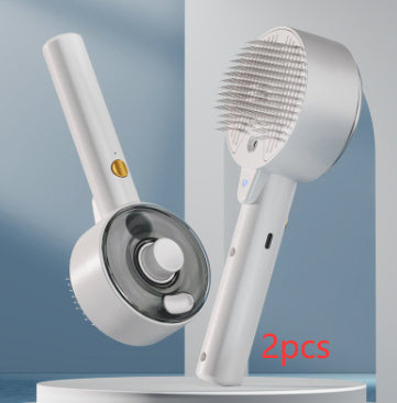 Animal Hair Remover Brush Dog And Cat Steam Brush Pet Self Cleaning Dog Brush Grooming Removes Cat Hairs Cat Dog Accessories Pet Products - MANDOTOS