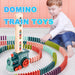 Domino Train Toys Baby Toys Car Puzzle Automatic Release Licensing Electric Building Blocks Train Toy - MANDOTOS