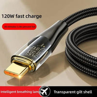 120W USB To Type C Cable Super Fast Charging Data Cord For Xiaomi 12 Redmi Note 11 Samsung S23 S22 Huawei Type-c Charger Cord - MANDOTOS