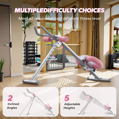 MERACH Ab Machine Adjustable Trainer Workout Foldable Knee Protection Abdominal Exercise Machine Core Ab Exercise System Trainer - MANDOTOS