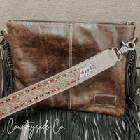 The Gambler Cowhide Fringe Purse