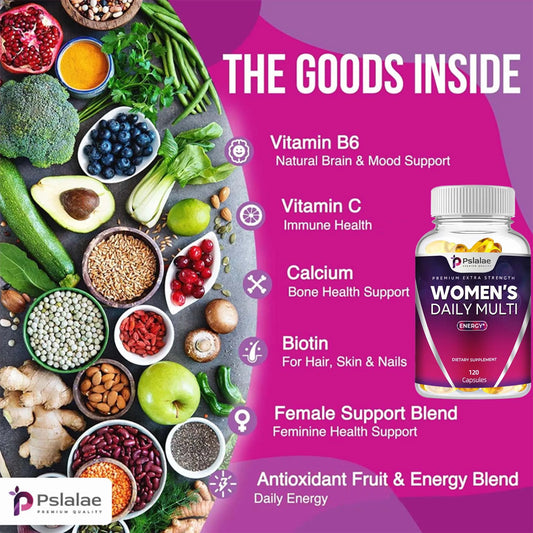 Women's Daily Multi Capsules - Daily Multivitamin To Support Energy and Immune Health - 120 Capsules