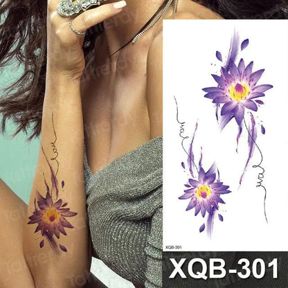 Floral Essence Body Art Tattoo - MANDOTOS