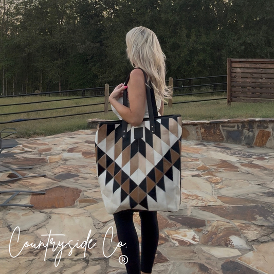 Cora Cowhide Weekender Travel Bag