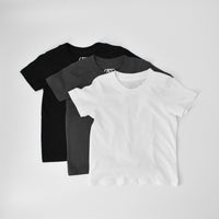 3-PACK RAD ORGANICS TEES - MONOCHROME