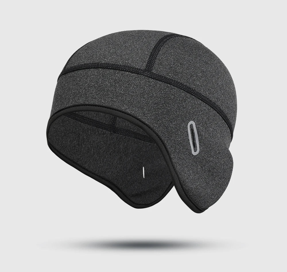 Winter Thermal Hats Fleece Beanies Ear Warmer Outdoor Sports Ski Snowboard Running Cycling Bike Soft Stretchy Cap Headwear Men
