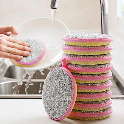 5/10/20Pcs Double Side Dishwashing Sponge Dish Washing Brush Pan Pot Dish Wash Sponges Household Cleaning Kitchen Tools - MANDOTOS