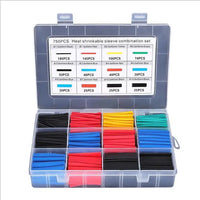 127-750pcs Heat-shrink Tubing Thermoresistant Tube Heat Shrink Wrapping Kit Electrical Connection Wire Cable Insulation Sleeving - MANDOTOS