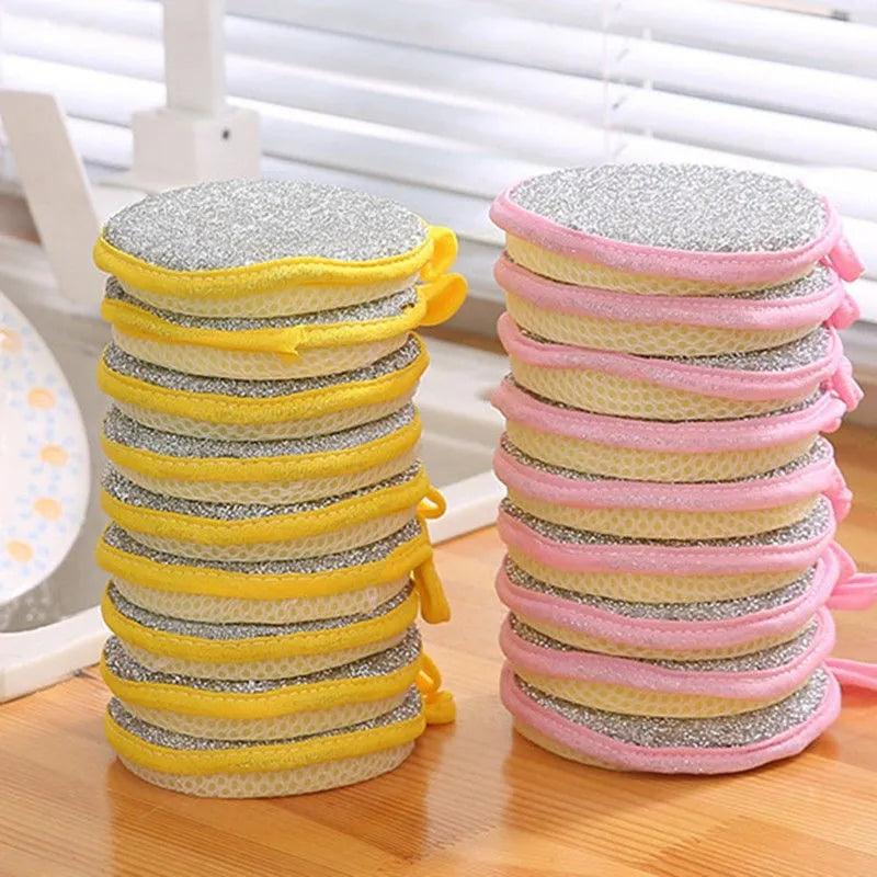 5/10/20Pcs Double Side Dishwashing Sponge Dish Washing Brush Pan Pot Dish Wash Sponges Household Cleaning Kitchen Tools - MANDOTOS