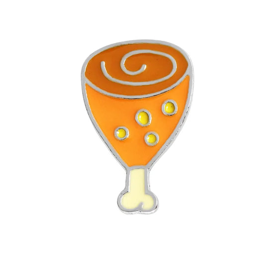 13 Style Snack Brooch Burger Pizza Chicken Drinks Coffee Popcorn French Fries Hot Dog Enamel Pins Food Brooche For Women Jewelry - MANDOTOS